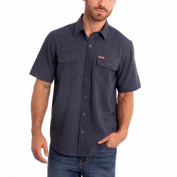 Short Sleeve Woven Tech Shirt 